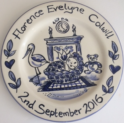personalised baby plates